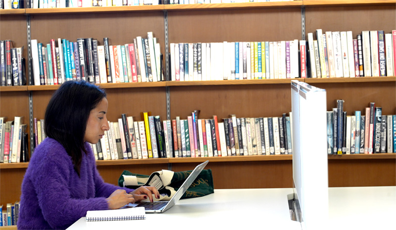 Stydying at Swiss Cottage Library
